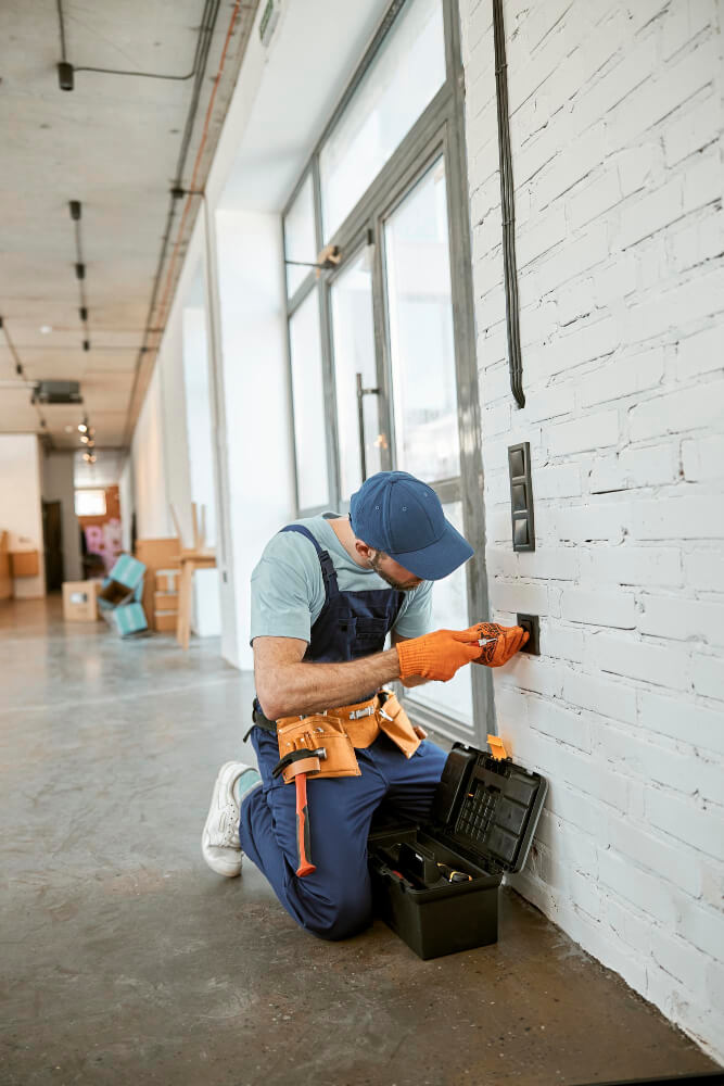 electrician-fixing-power-electric-socket-with-screwdriver