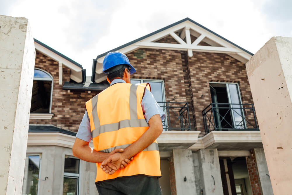 rear-view-american-indian-national-worker-with-vest-hard-hat-construction-site-looks-inspects-building-house